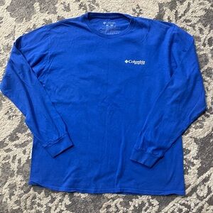 Columbia Men's Vibrant Blue Long Sleeve Tee